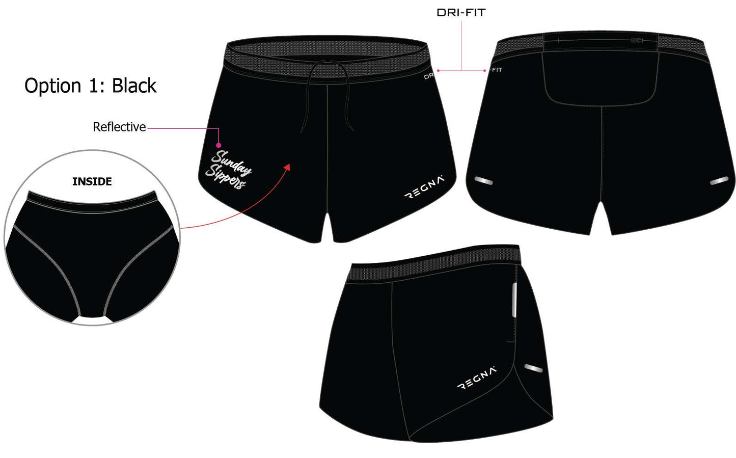 Sippers Running Shorts